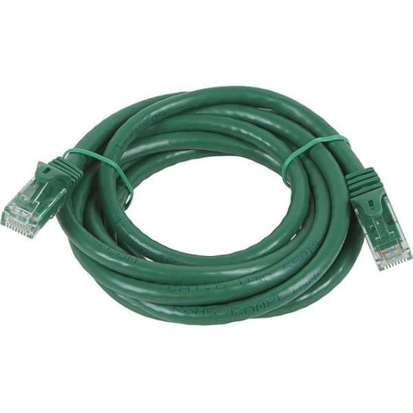 Monoprice FLEXboot Series Cat5e 24AWG UTP Ethernet Network Patch Cable, 7ft Green Online Sale