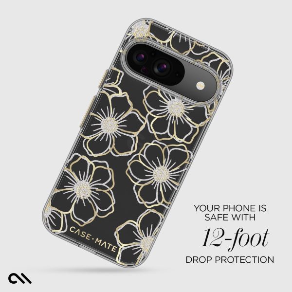 Floral Gems (Gold) - Pixel 9   9 Pro For Sale - Image 3