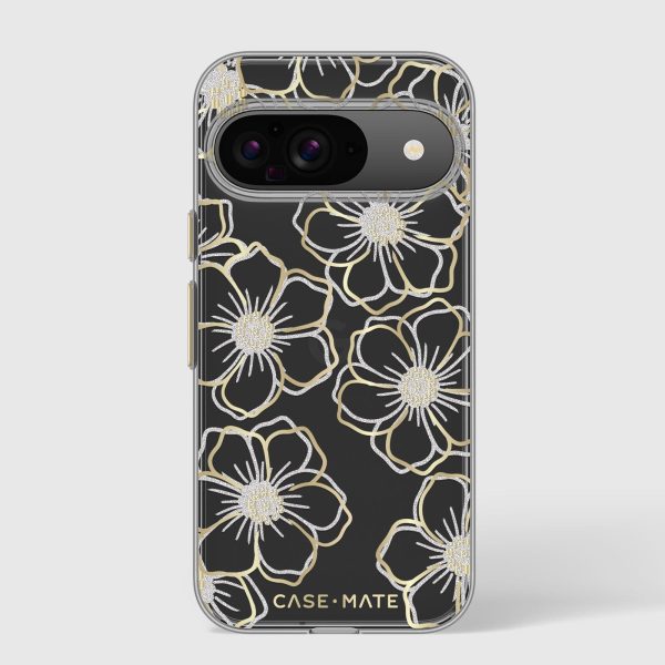 Floral Gems (Gold) - Pixel 9   9 Pro For Sale